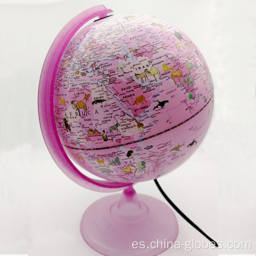 Amazon Kids Tech Pink Zoo Light Up Globo terráqueo